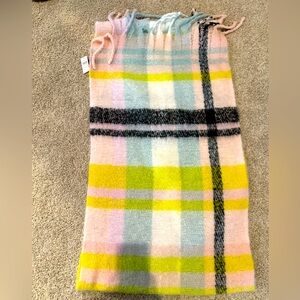 Colorful Plaid Anthro Blanket Scarf